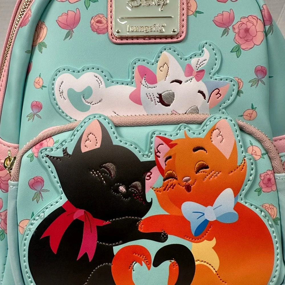 Loungefly Disney The‎ Aristocratics Sleeping Kitties Mini Backpack
